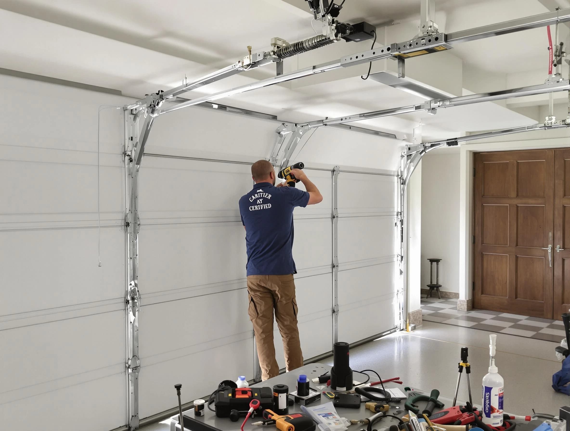Temecula Garage Door Repair certified technician performing precision garage door repair in Temecula