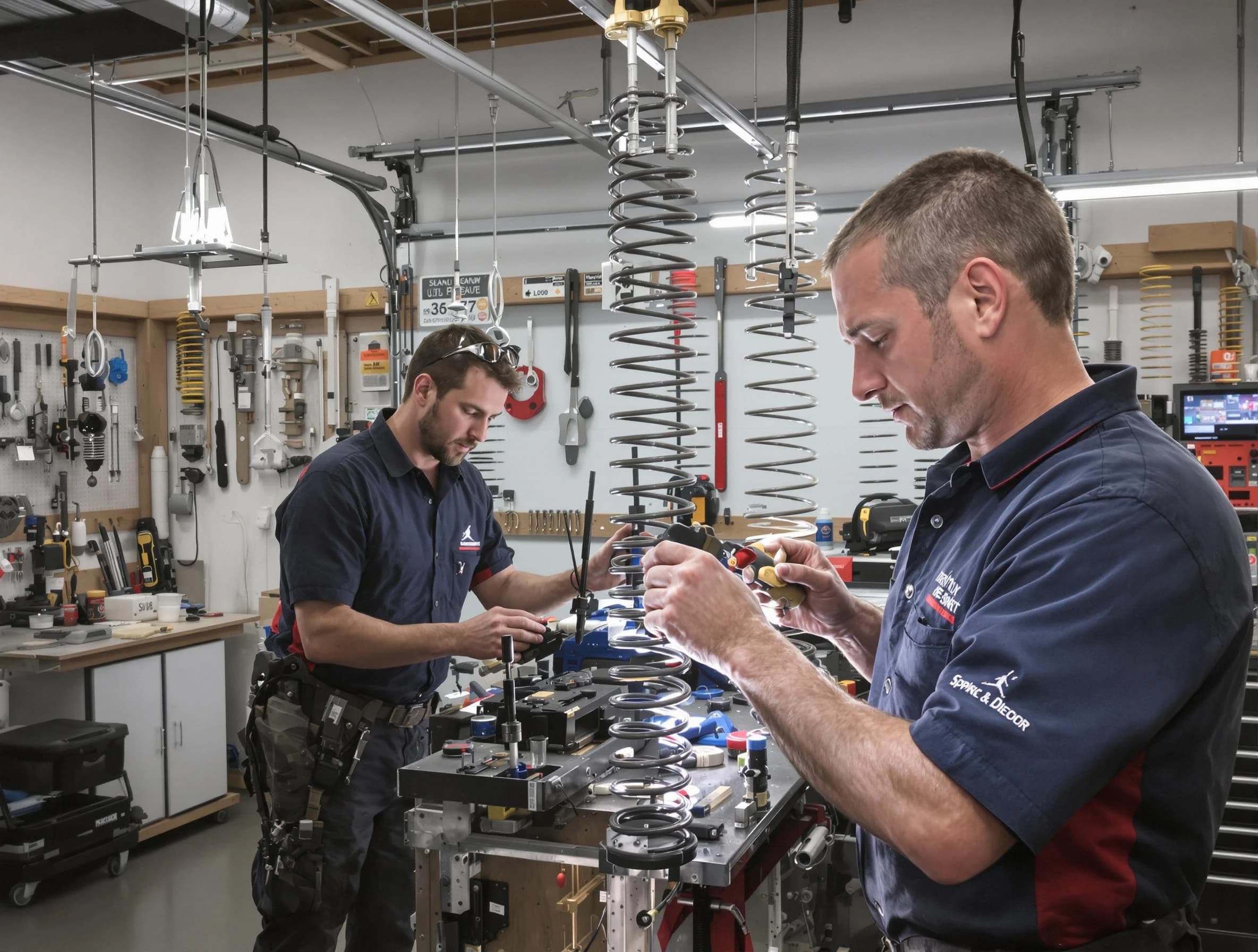 Garage door spring repair service by Temecula Garage Door Repair in Temecula