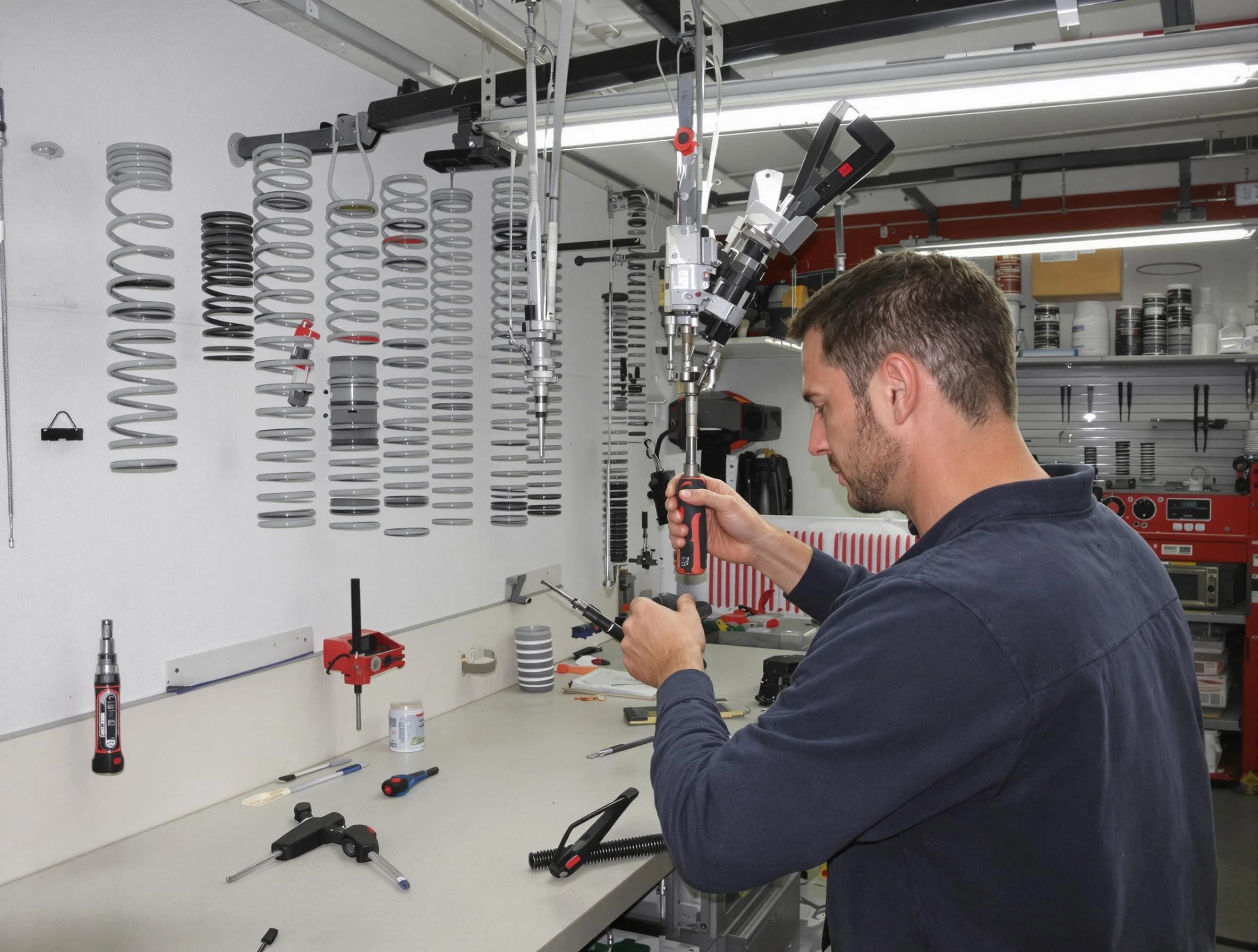 Temecula Garage Door Repair safety certified technician performing precision spring replacement in Temecula
