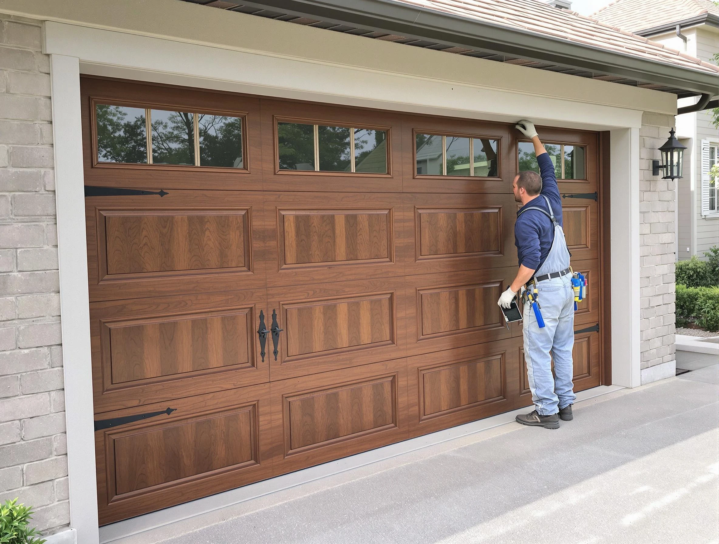 Custom garage door showcase by Temecula Garage Door Repair in Temecula