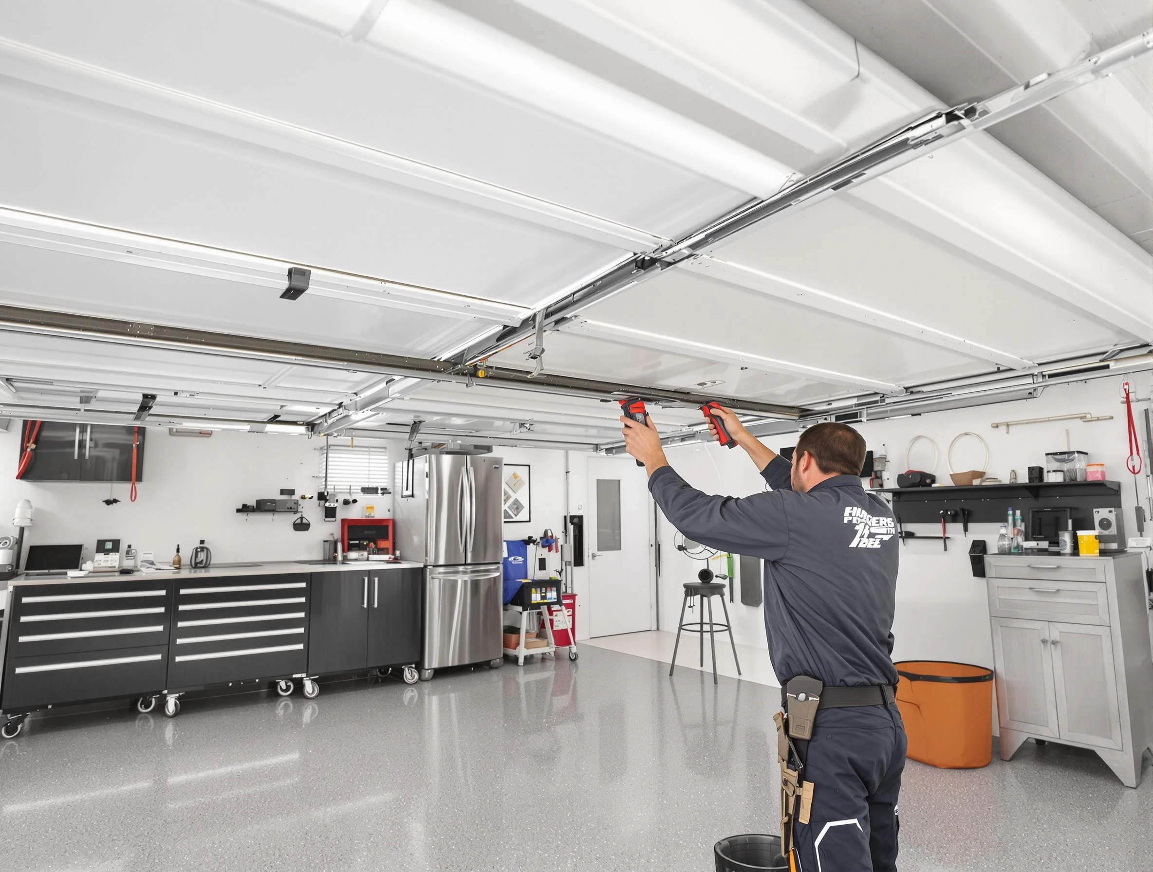 Overhead garage door repair service by Temecula Garage Door Repair in Temecula